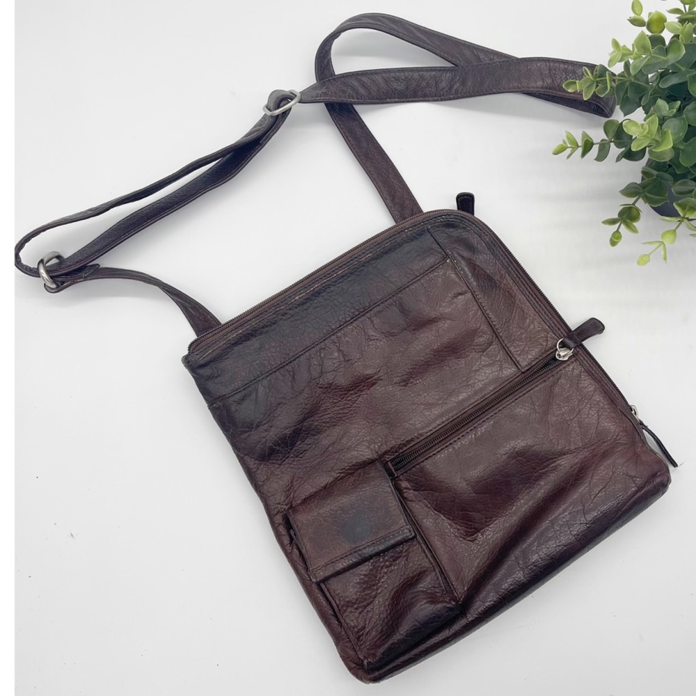 Osgoode Marley Genuine Leather Adjustable Strap Crossbody Bag